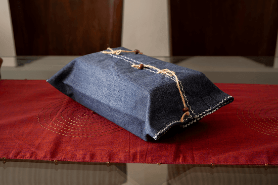 Ira Denim Tissue Box Cover