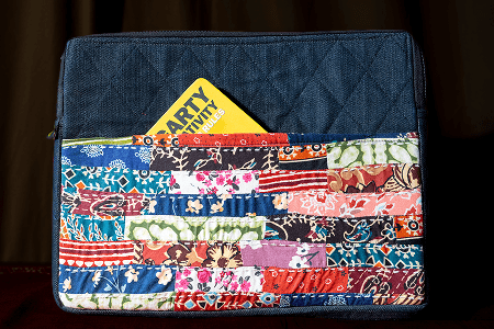Earth Story Denim & Patchwork Laptop Sleeve Samsara 16"