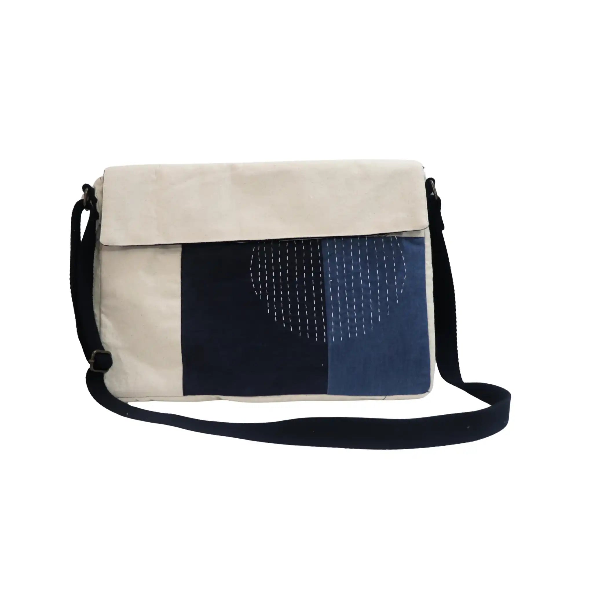 Luna Blue Classic Canvas  - Big Boy Messenger Bag