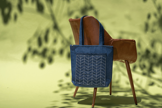 Ira Mirage Handmade Denim Tote