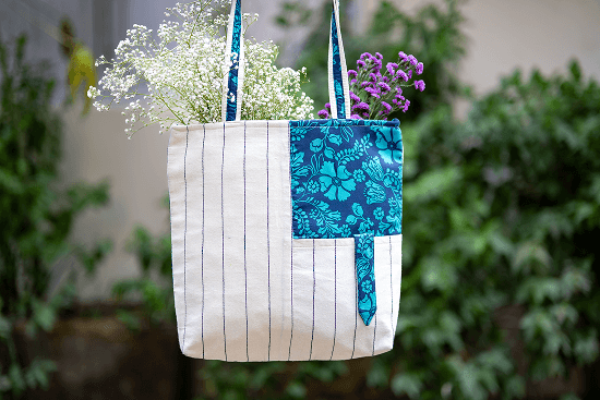 Bhumija Urban Essential Tote with Canvas and South cotton