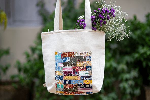 Earth Story Springtime Canvas Urban Essential Tote