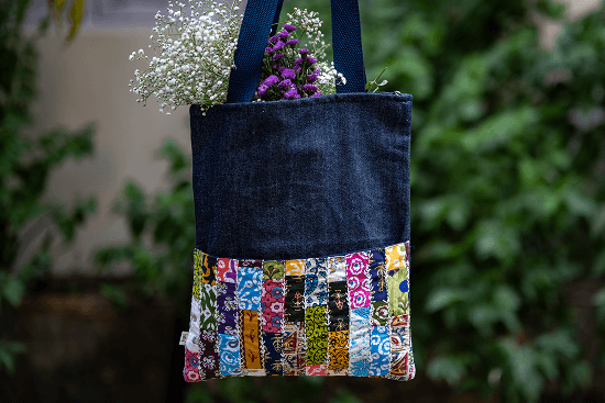 Earth Story Autumn Timeless Denim Tote