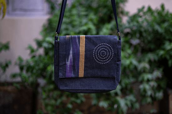Bhumija Messenger Bag IKAT