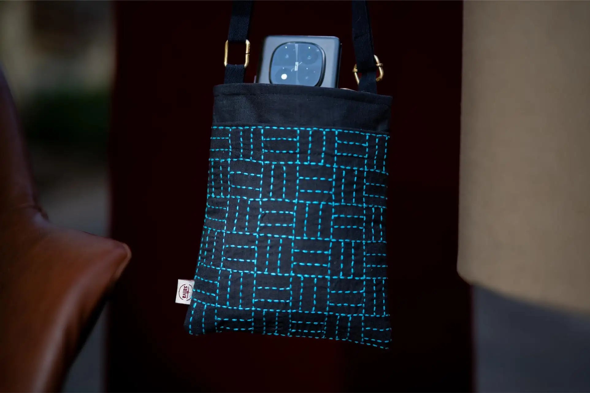 Ira Geo Blue Sling Bag