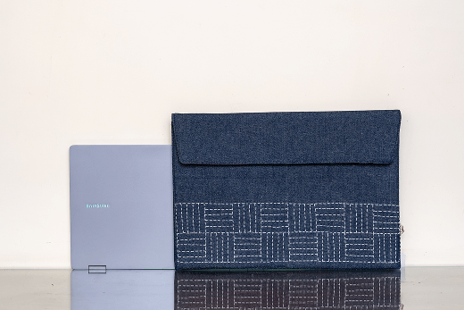 Ira Maya Denim Envelop Laptop Sleeve 16"