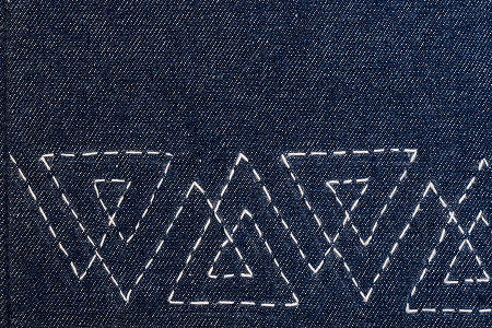 Ira Denim Chevron Envelop Laptop Sleeve 16"