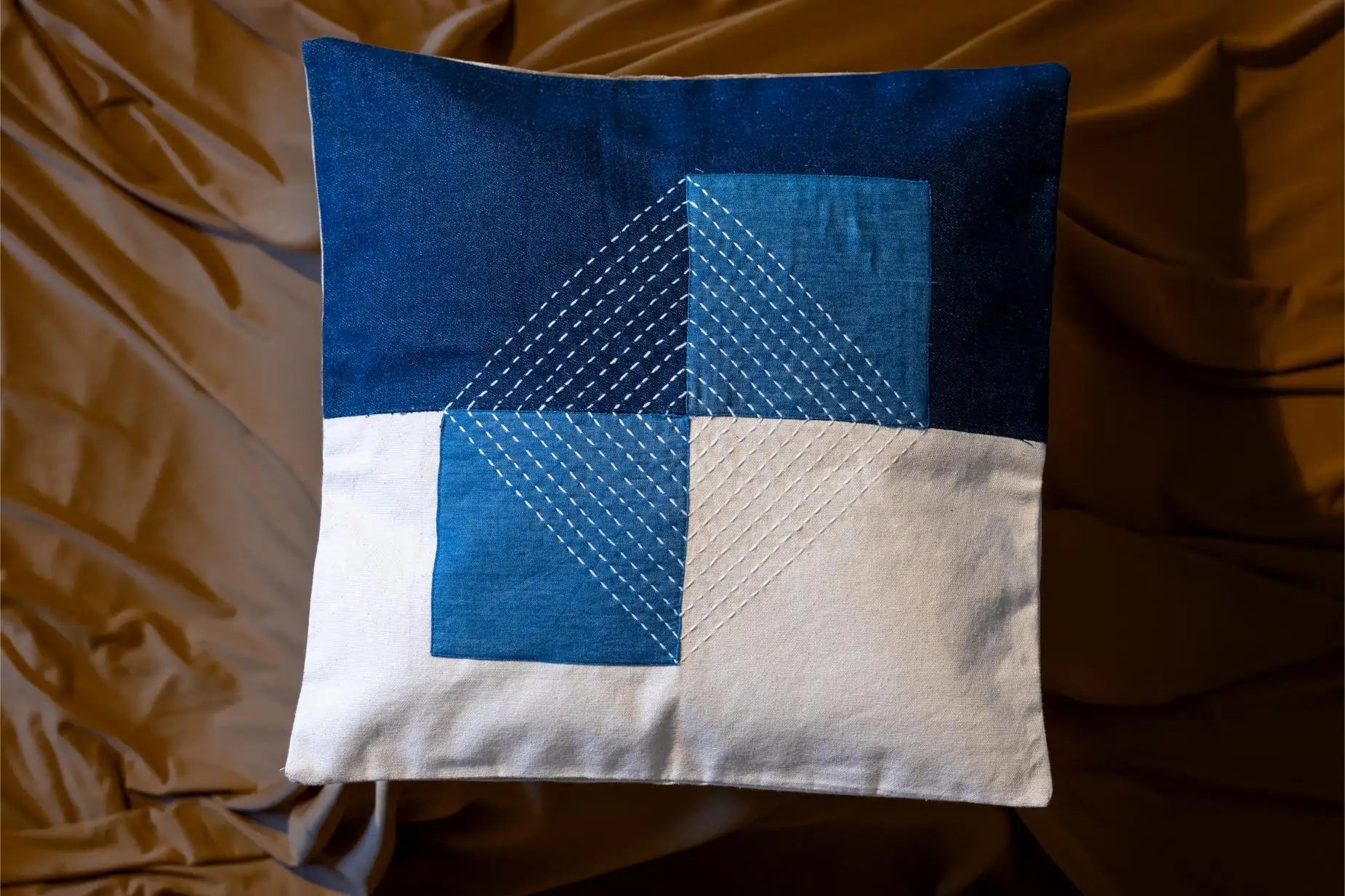 Luna Cyan Blue Cushion Cover 16"x16" - Set of 2