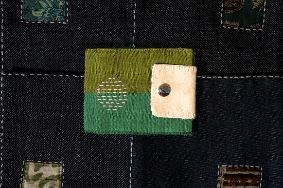 Luna Forest Green Card Wallet