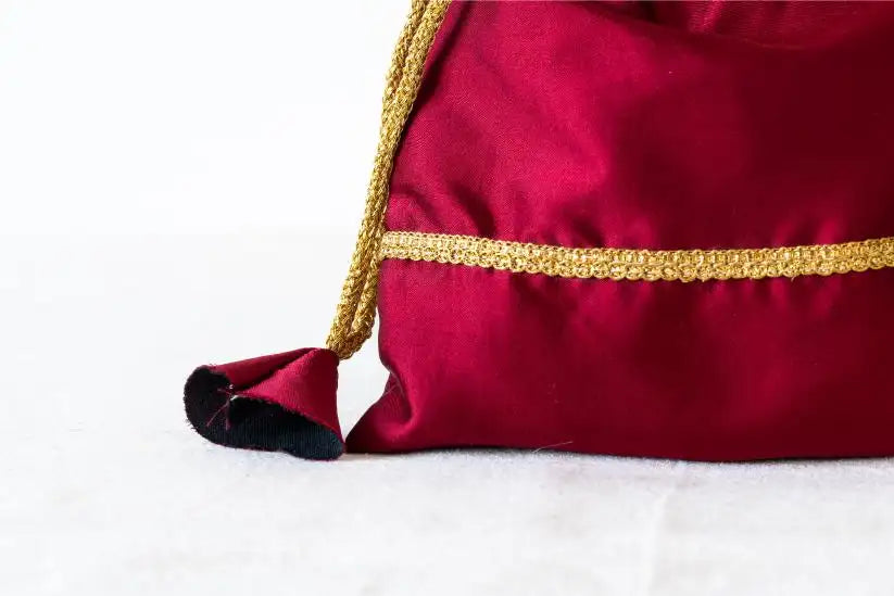 Indian Raga - Potli - Maroon Silk