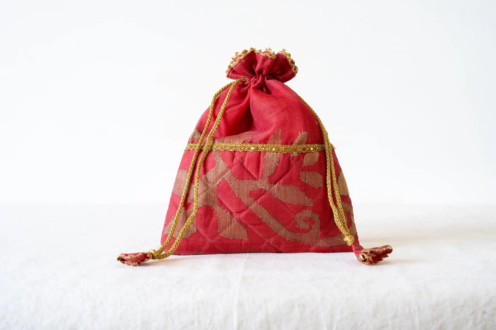 Indian Raga - Potli - Peach Silk