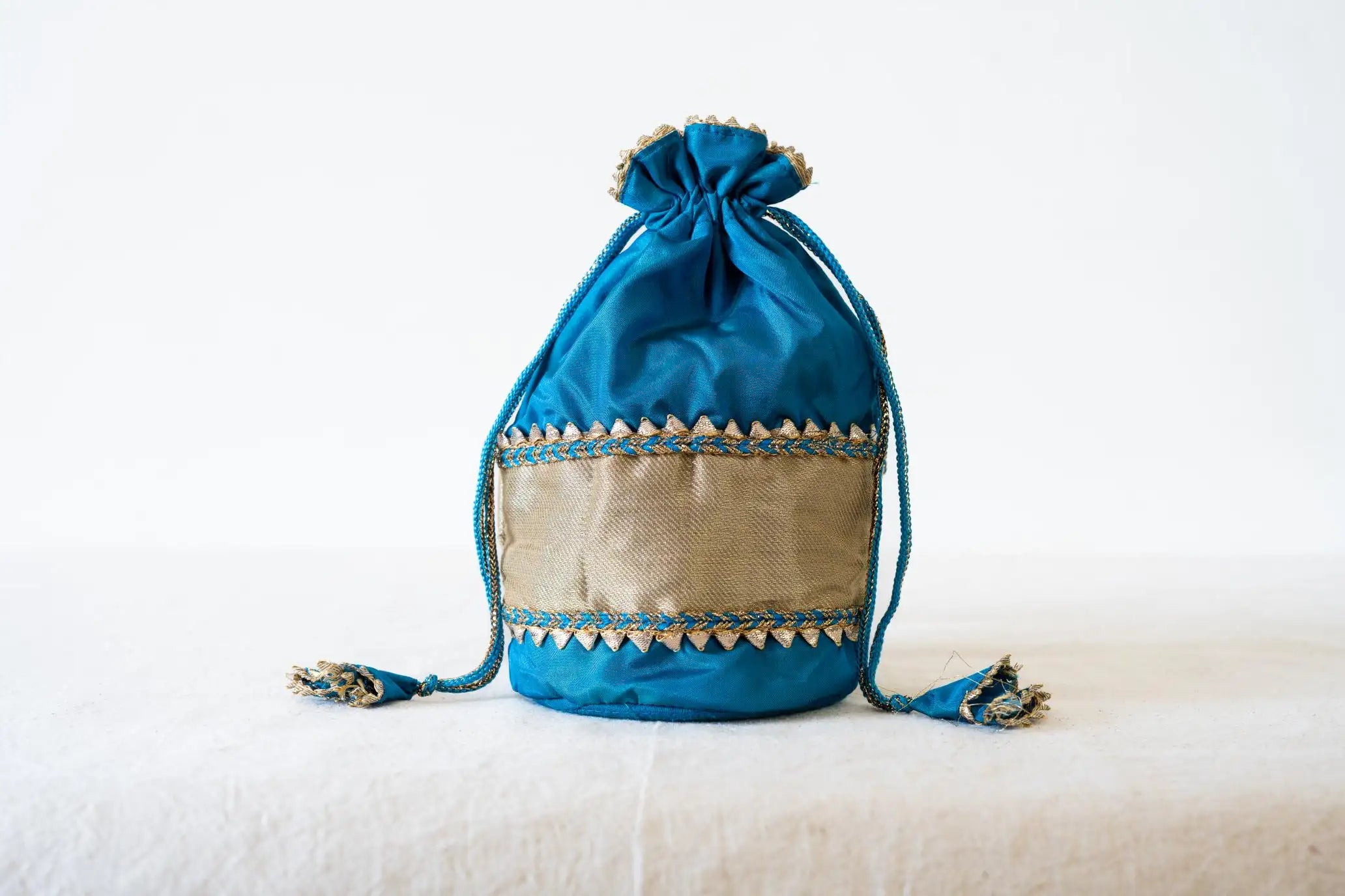Indian Raga - Potli - Blue Silk