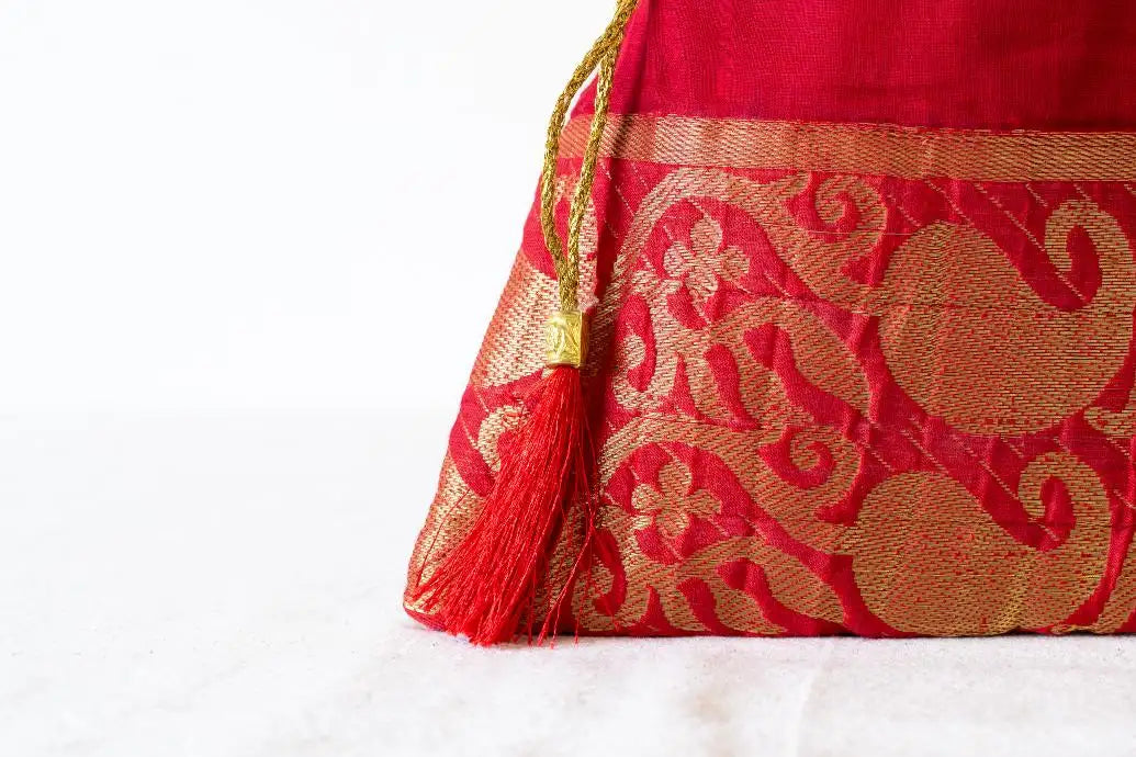 Indian Raga - Potli - Red Silk