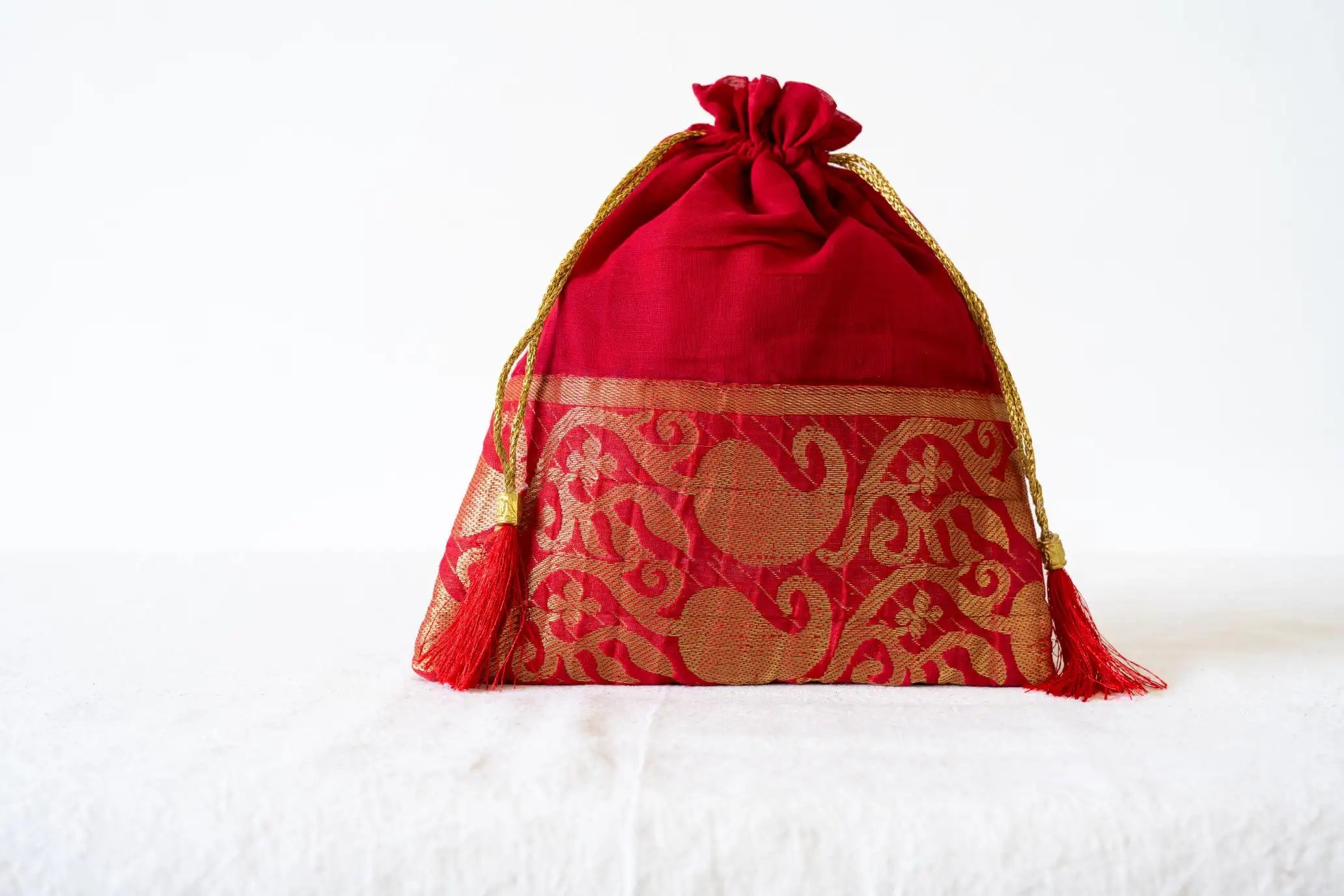 Indian Raga - Potli - Red Silk