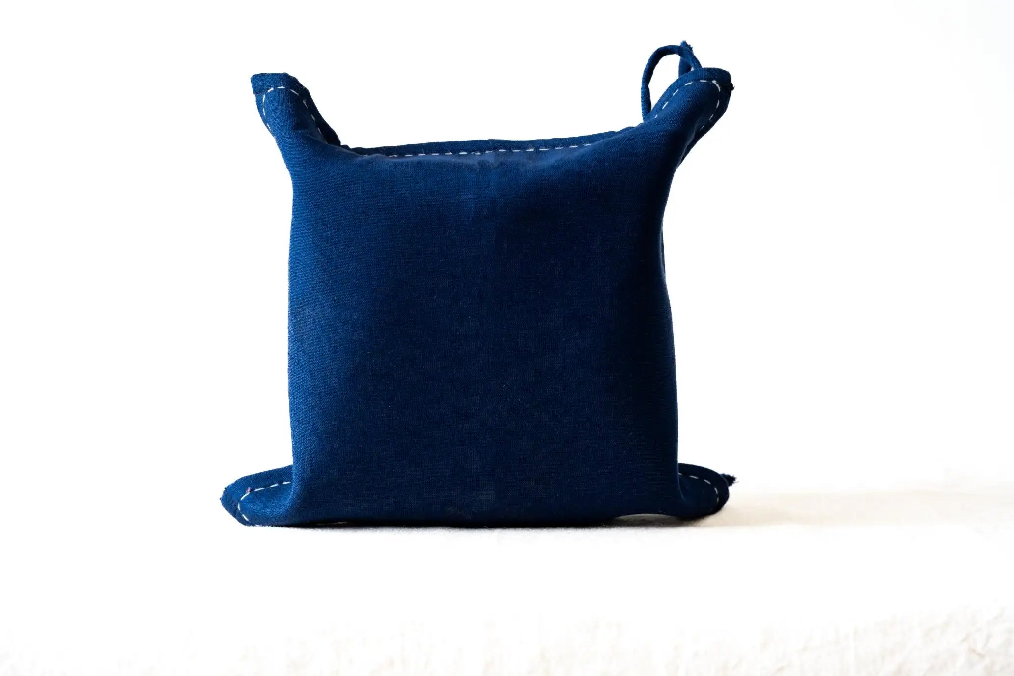 Bhumija - Fabric Tray - Denim & Green Cotton