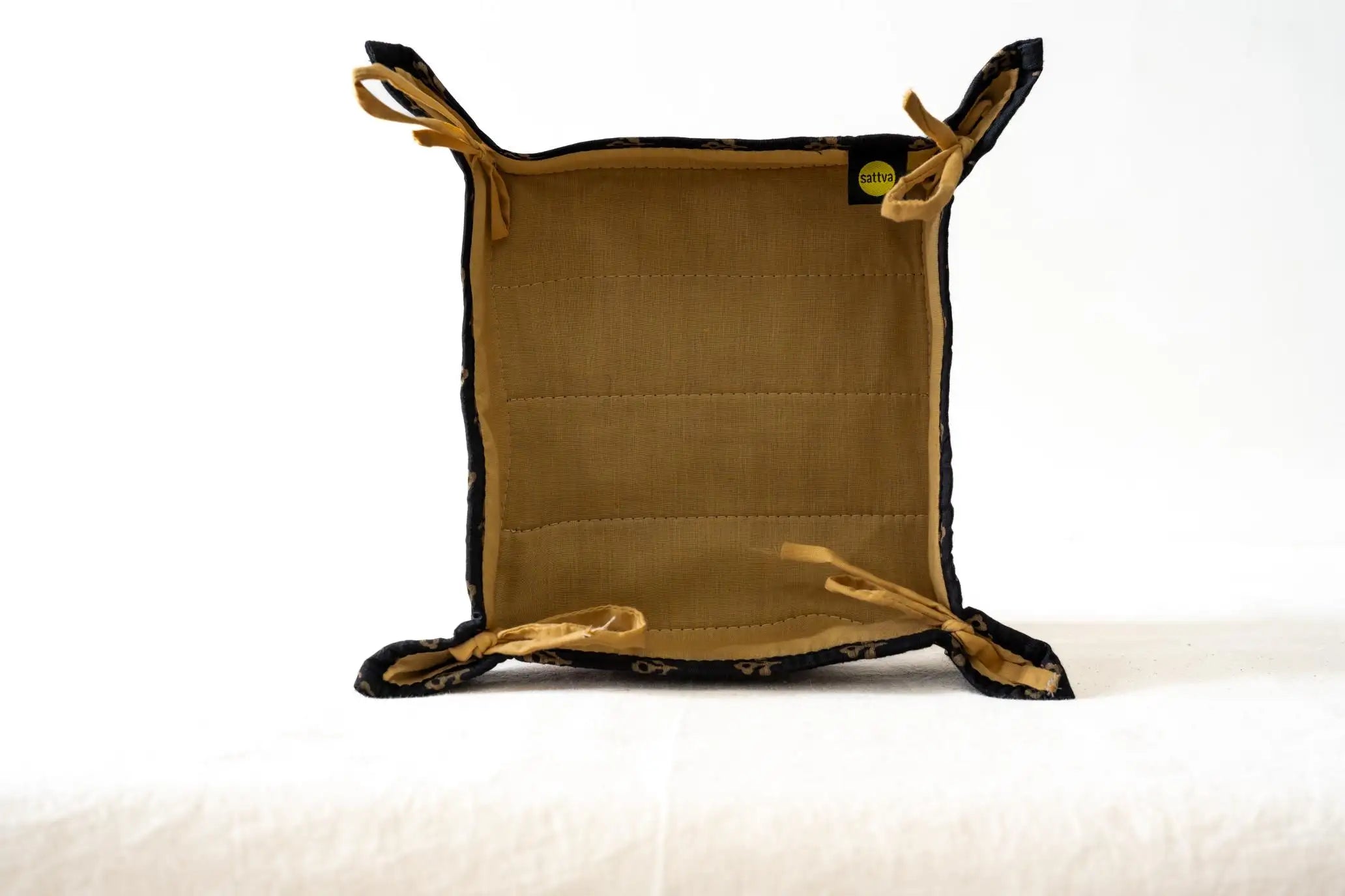 Bhumija - Fabric Tray - Cotton & Brown Cotton